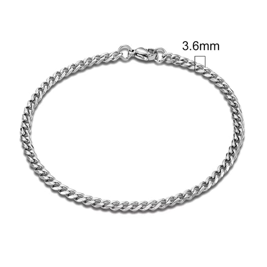 PULSERA MINIMALISTA DE ACERO INOXIDABLE | CADENA CUBANA UNISEX