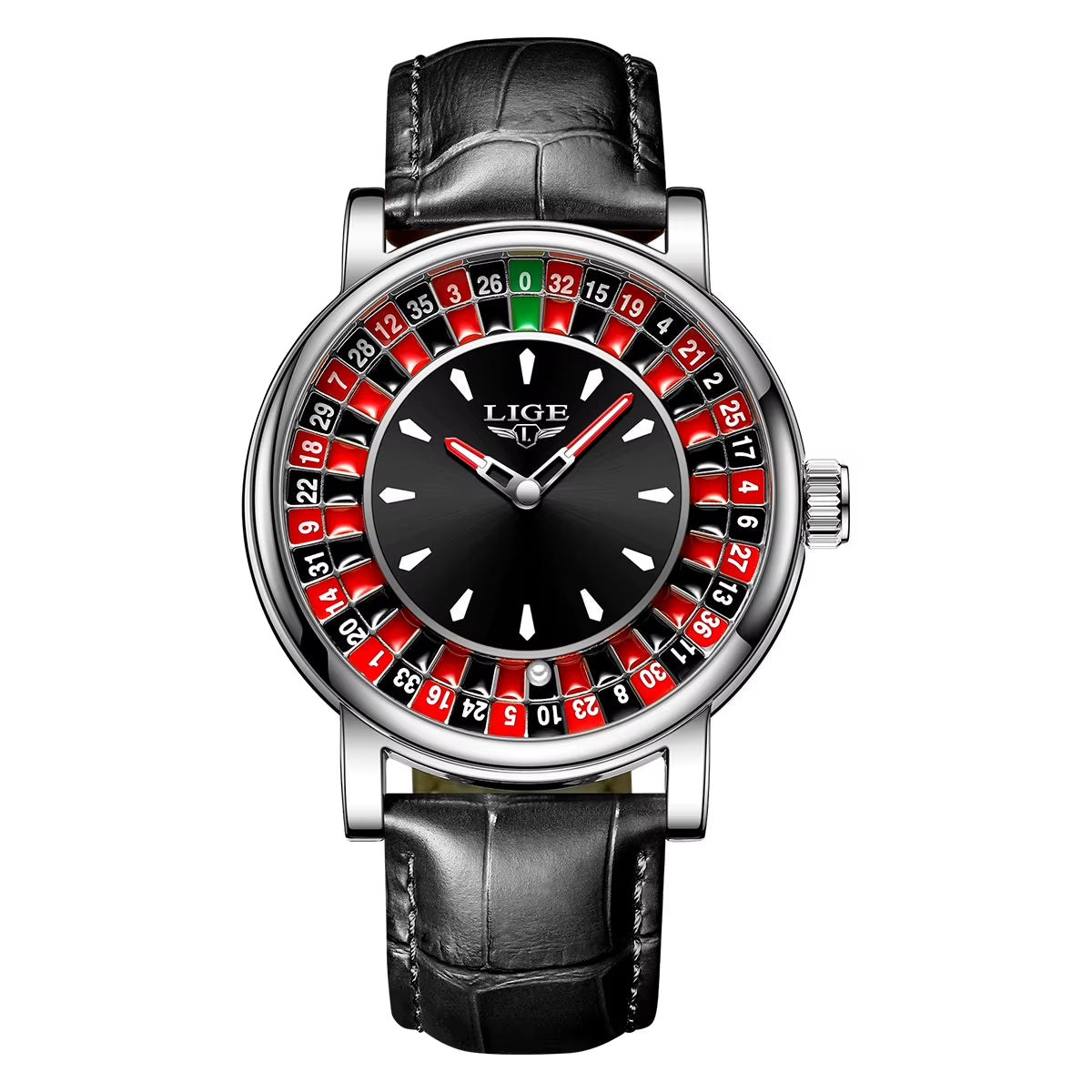 Luxury Men's Roulette-Style Watch
